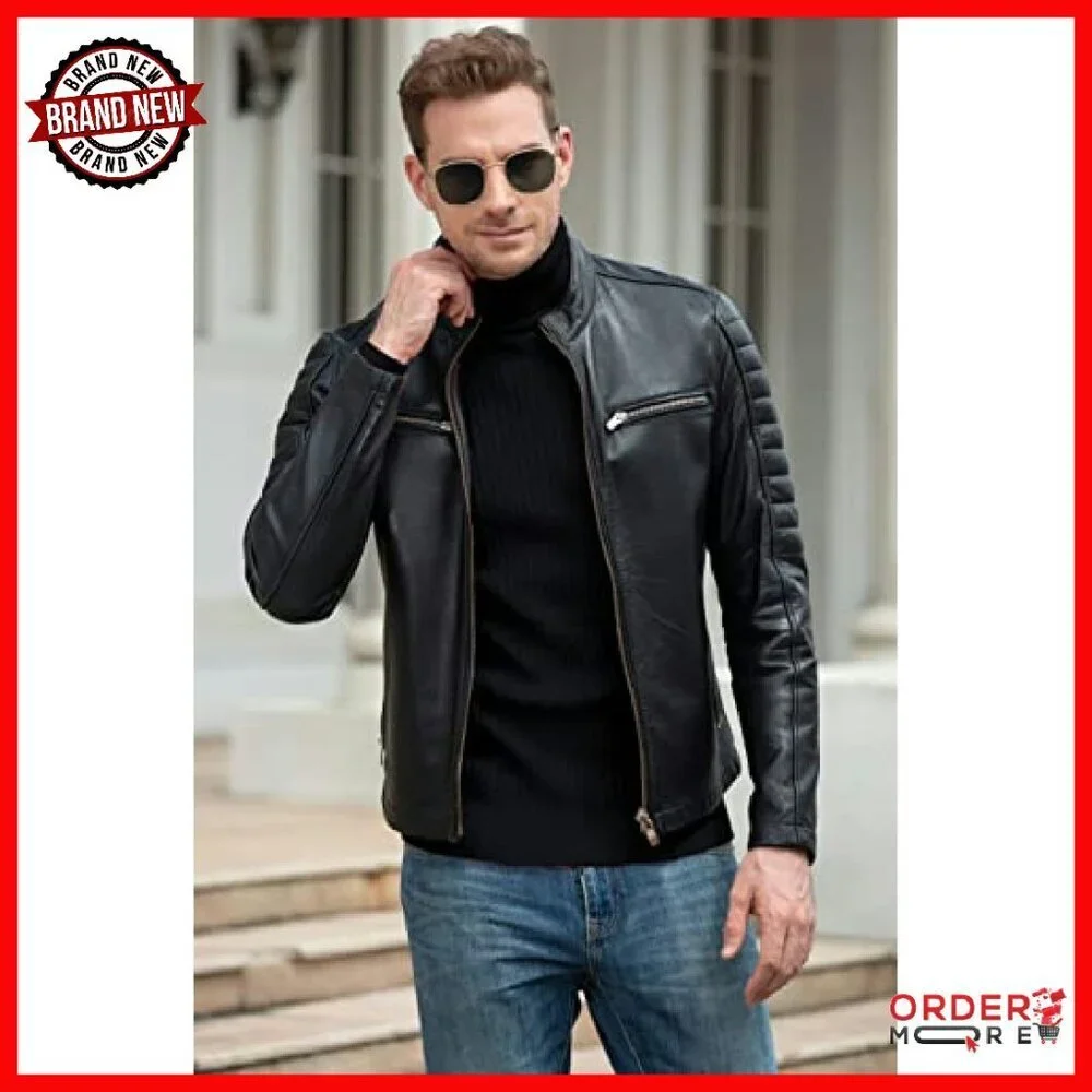 Men's Slim Fit Turtleneck Pullover Sweater 95% Polyester 5% Cotton